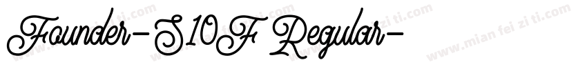 Founder-S10F Regular字体转换